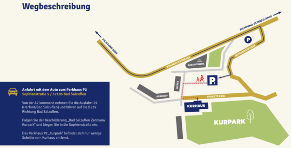Wegbeschreibung Kurhaus Bad Salzuflen